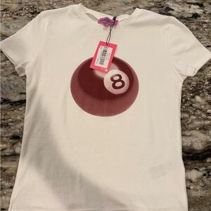 Edikted White Tee with eight ball Graphic